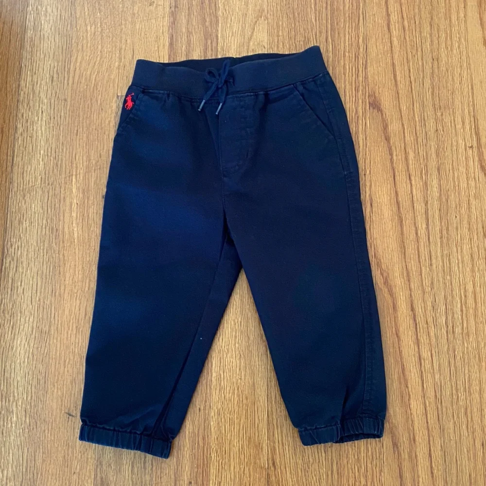 Ralph Lauren Kids Plaid Long Sleeve Shirt and chino Pants Set